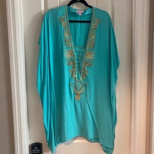 NWOT Lily Pulitzer Aqua Tunic L/ XL